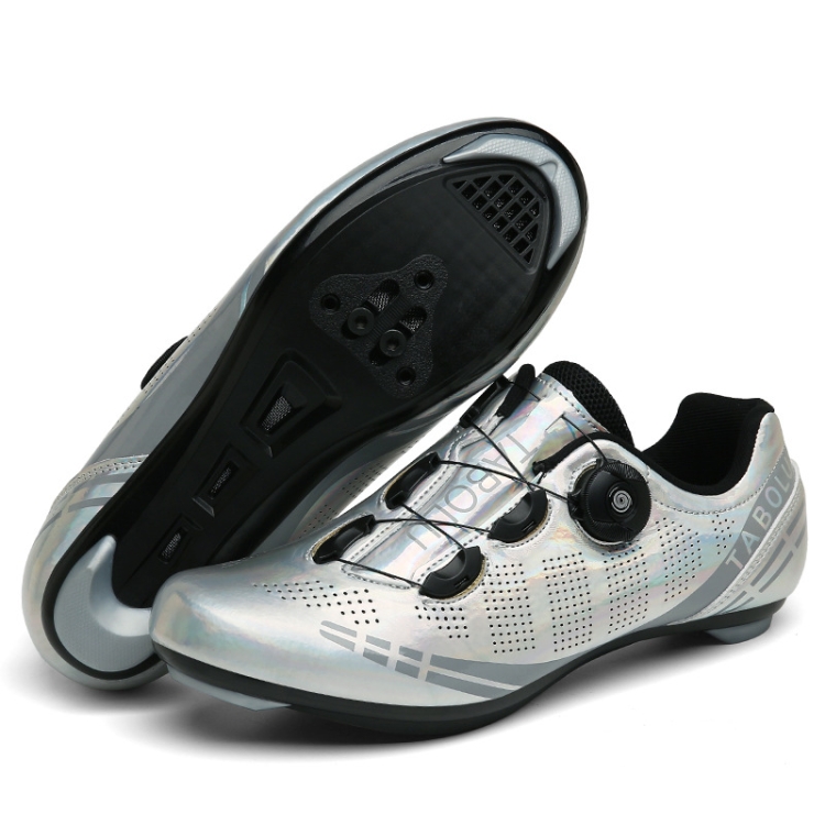 

T27 Cycling Breathable Power-Assisted Mountain Bicycle Shoes, Size: 38(Highway-Silver)
