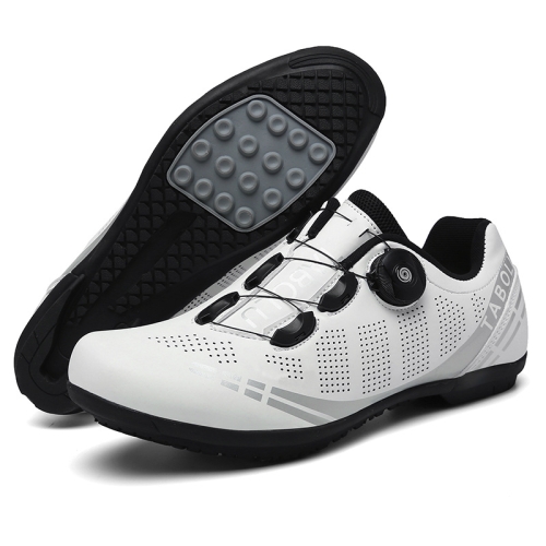 

T27 Cycling Breathable Power-Assisted Mountain Bicycle Shoes, Size: 39(Rubber-White)