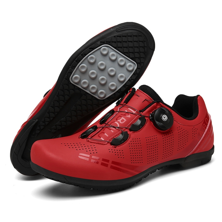 

T27 Cycling Breathable Power-Assisted Mountain Bicycle Shoes, Size: 42(Rubber-Red)