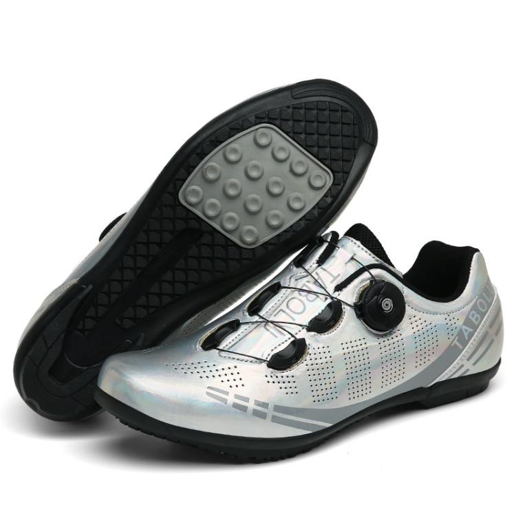 

T27 Cycling Breathable Power-Assisted Mountain Bicycle Shoes, Size: 43(Rubber-Silver)