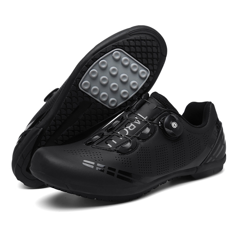 

T27 Cycling Breathable Power-Assisted Mountain Bicycle Shoes, Size: 46(Rubber-Black)
