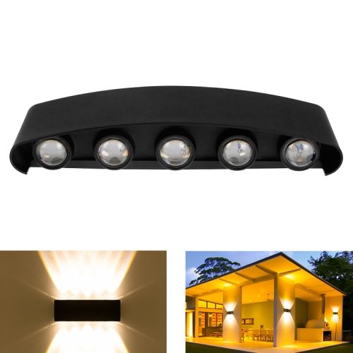 

10 LEDs Garden Aluminum Double Head Wall Light(Warm White Light)