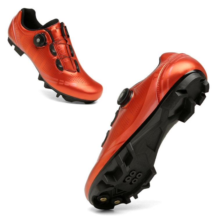 

A35 Riding-Assisted Dazzle Color Bicycle Shoes, Size: 38(Mountain-Red)