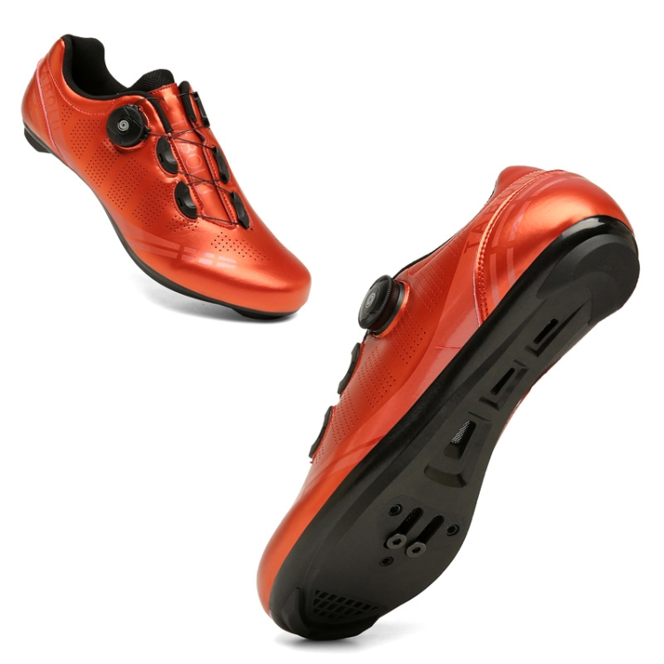 

A35 Riding-Assisted Dazzle Color Bicycle Shoes, Size: 47(Highway-Red)