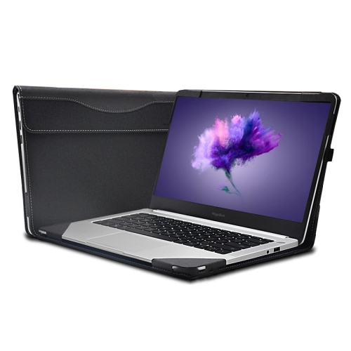 

PU Leather Laptop Protective Case For Huawei Honor MagicBook(Dark Gray)