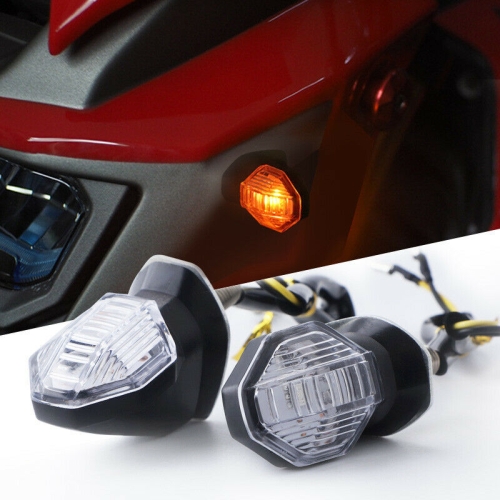 

1 Pair Motorcycle Steering Lamp Small Shark LED Highlight(MK-100 )