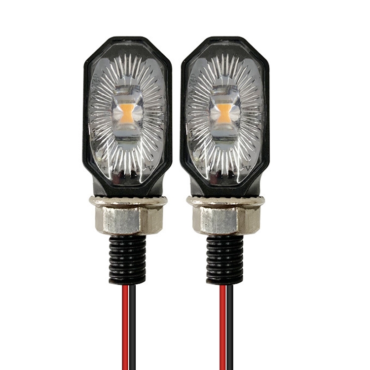 

1 Pair MK-099 LED Motorcycle Steering Light Signal Lamp(Small Elliptical)