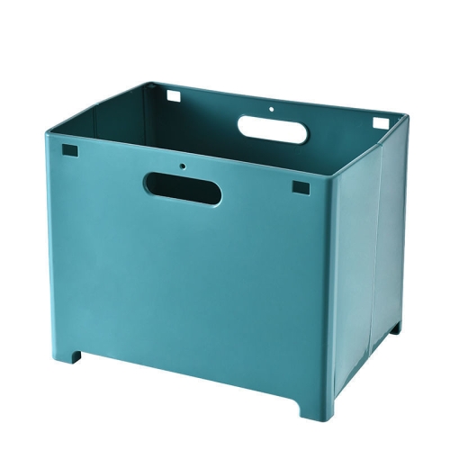 

Wall-Mounted Foldable Laundry Storage Basket, Color: Large (Lake Blue)