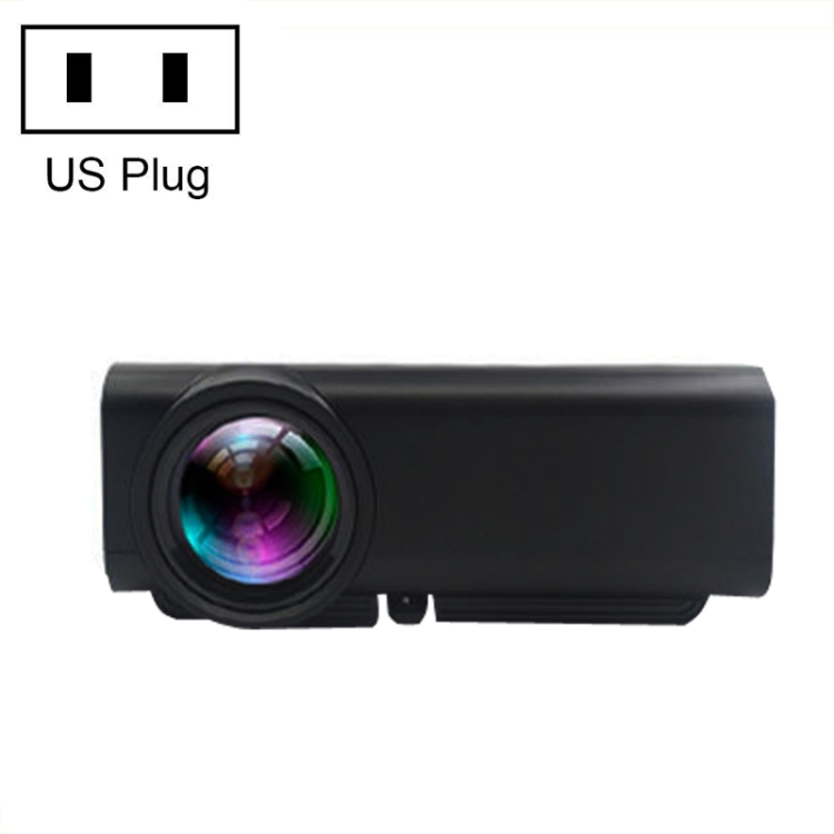 

YG530 Home LED Small HD 1080P Projector, Specification: US Plug(Black)