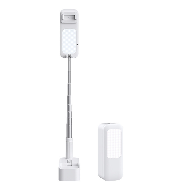 

V6 360-Degree Rotating Double-Sided Light-Filling Live Bracket(White)
