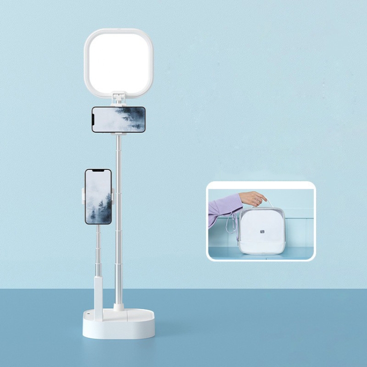 

V8 Dual-Camera 360-Degree Rotating Light-Filling Live Stand, Spec: Holder + Storage Bag