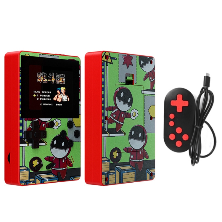 

X50 500 in 1 2.8 Inch Kids Macaron Handheld Game Console, Style: Doubles (Green)