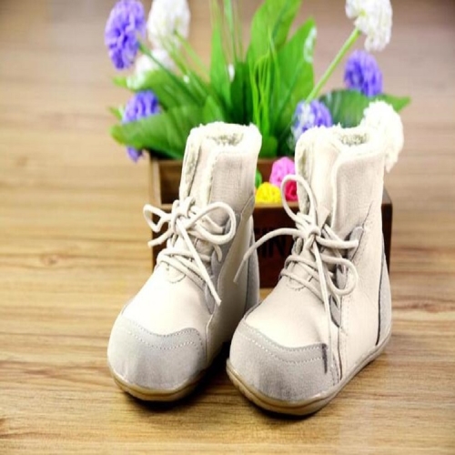 

Leather Children Warm Ski Boots Shoes Martin Boots, Size:29(Apricot)
