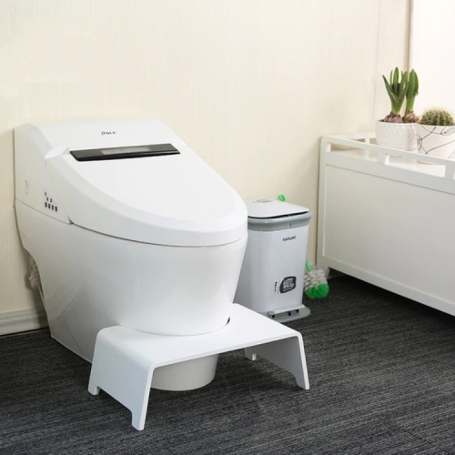 

Portable Stool Toilet Stool Step Footstool Piles Relief Aid Safety Stool(White)