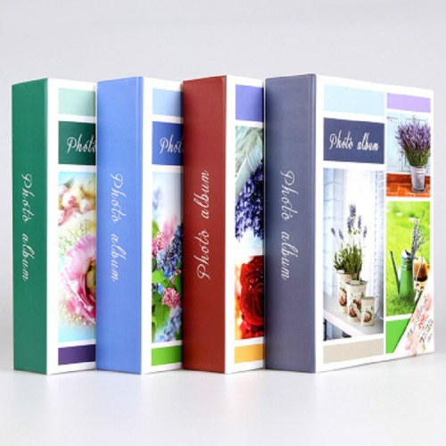 

Photo Album 6 Inch 200 Sheets Without Boxing Simple Thin Film(Flower 2 Color Mixed Delivery)