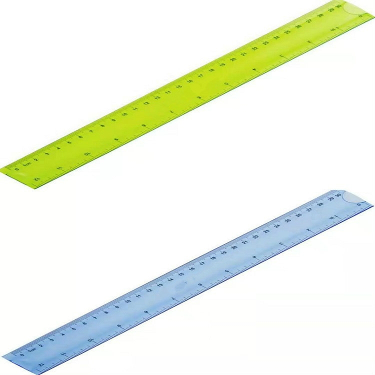 

Soft Ruler Student Flexible Ruler Tape Measure Straight Ruler Office School Supplies, Length:30cm(Blue / Green Random Delivery)