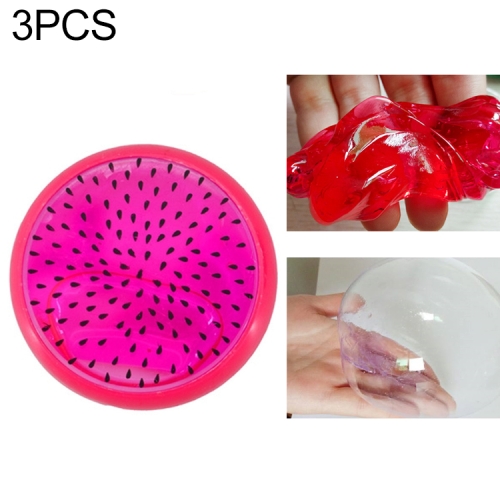 

3Pcs/Set Children's Puzzle Fruit Crystal Mud Transparent Fruit Clay(Pitaya)