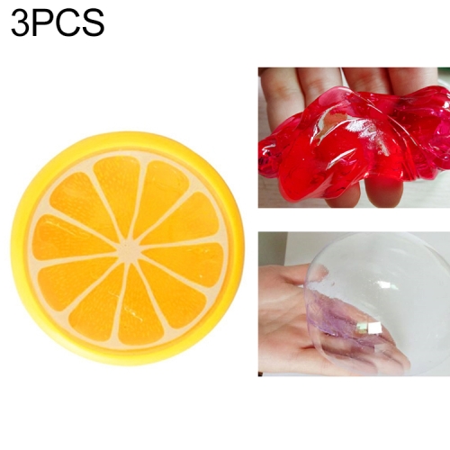 

3Pcs/Set Children's Puzzle Fruit Crystal Mud Transparent Fruit Clay(lemon)