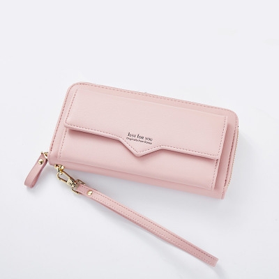 

Long Woman Purse PU Leather Ladies Purses Card Holder(pink)