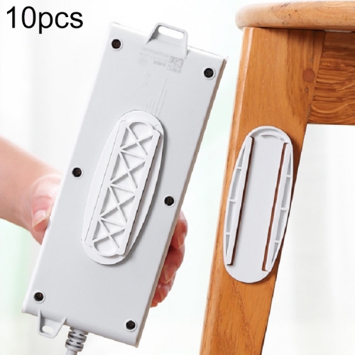 

10 PCS Plug-in Wire Finisher Board Holder Wall-mounted Board Router Holder, Style:Oval(White)