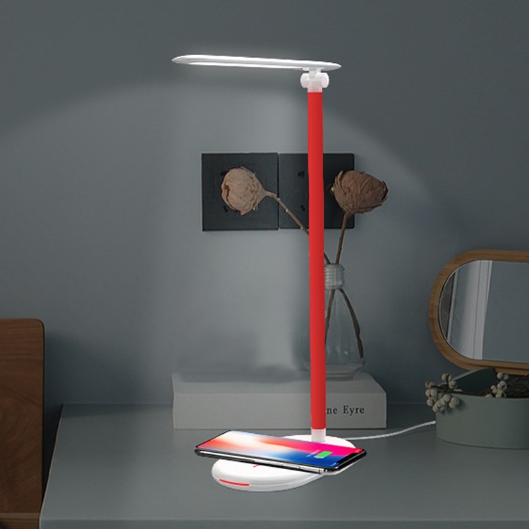 

RT3 5W Wireless Charger Multifunctional Foldable Table Lamp For IPhone(White)