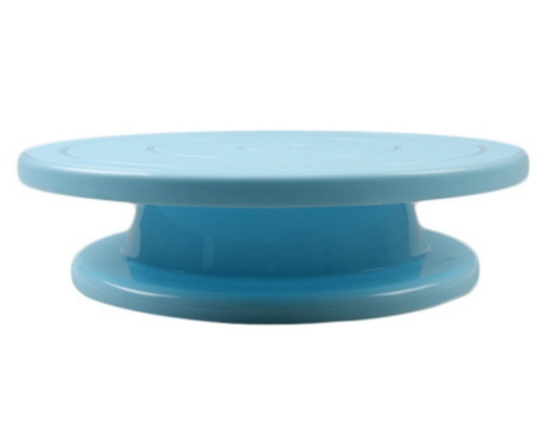 

2 PCS Color Cake Decorating Table Lightweight Stable Cake Turntable DIY West Point Baking Decorating Turntable(Blue Bulk)