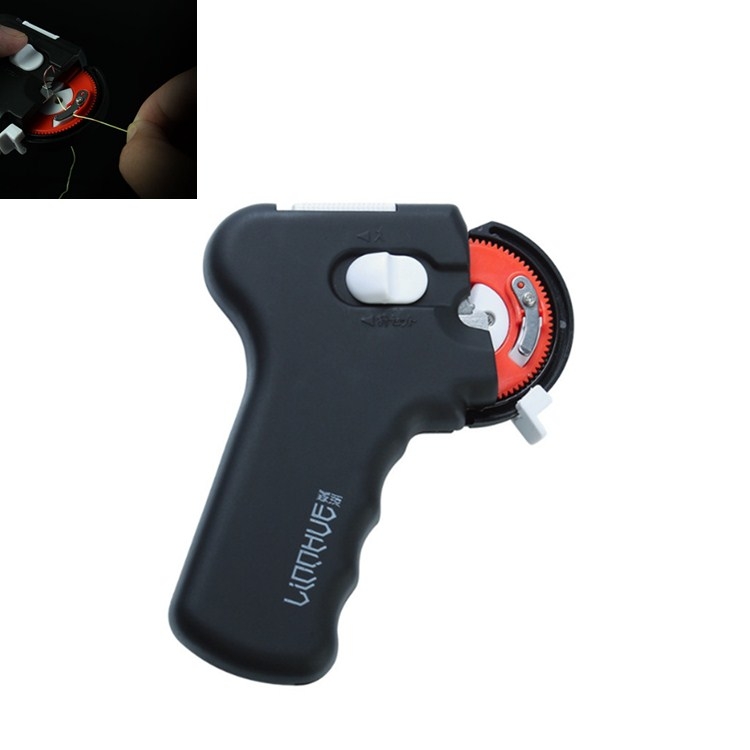 

LINHU Automatic Hooking Device Multifunctional Hooking Device Electric Knotting Device, Style:Long Handle(Black)