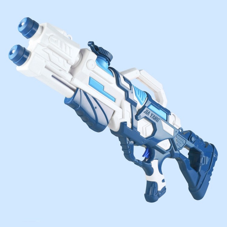 

Childrens Pull-out Water Toy Large Double Water Spray Gun Summer Beach Play Toys(913 Blue White)