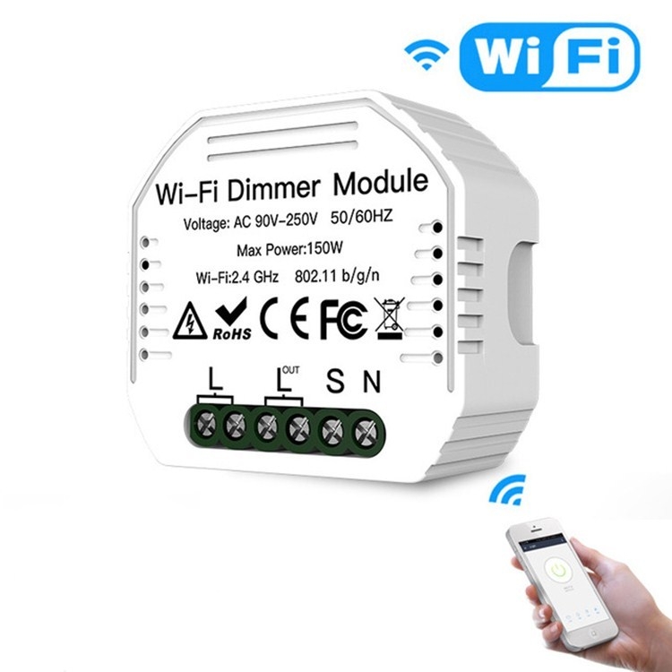 

Concealed Wifi Smart Switch Dimmer Switch And Traditional Switch Dual Control Smart Switch