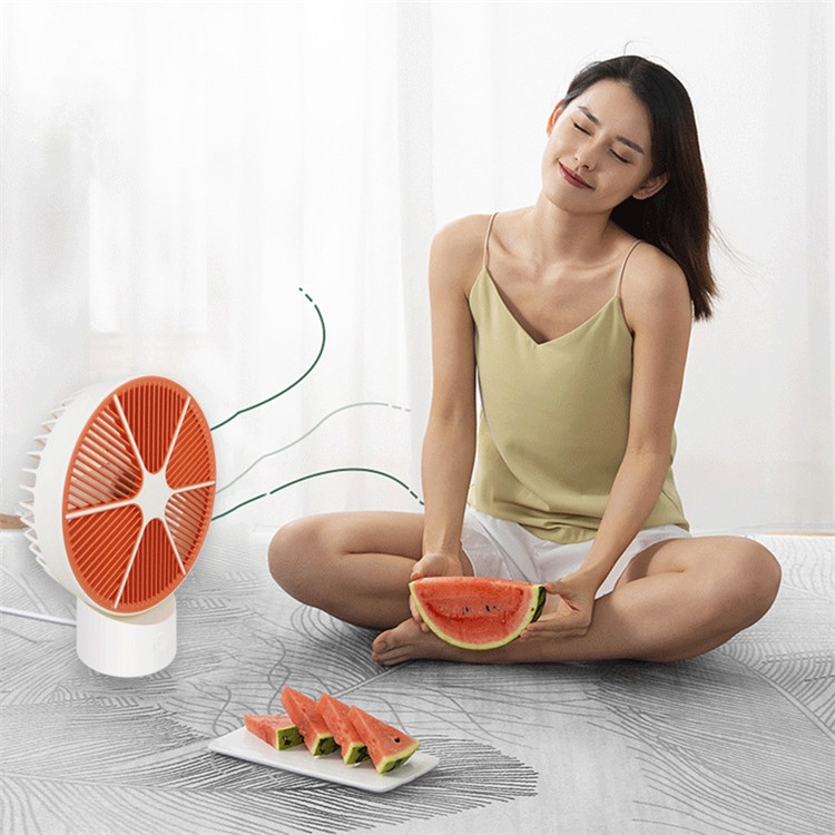 

USB Fan Creative Design Grapefruit Small Fan Mini Handheld Desktop Small Fan