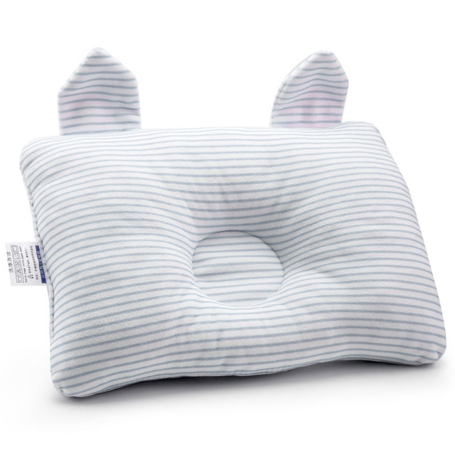 

Baby Shaping Pillow Prevent Flat Head Infants Bedding Pillows for Baby Newborn Boy Girl(Blue)