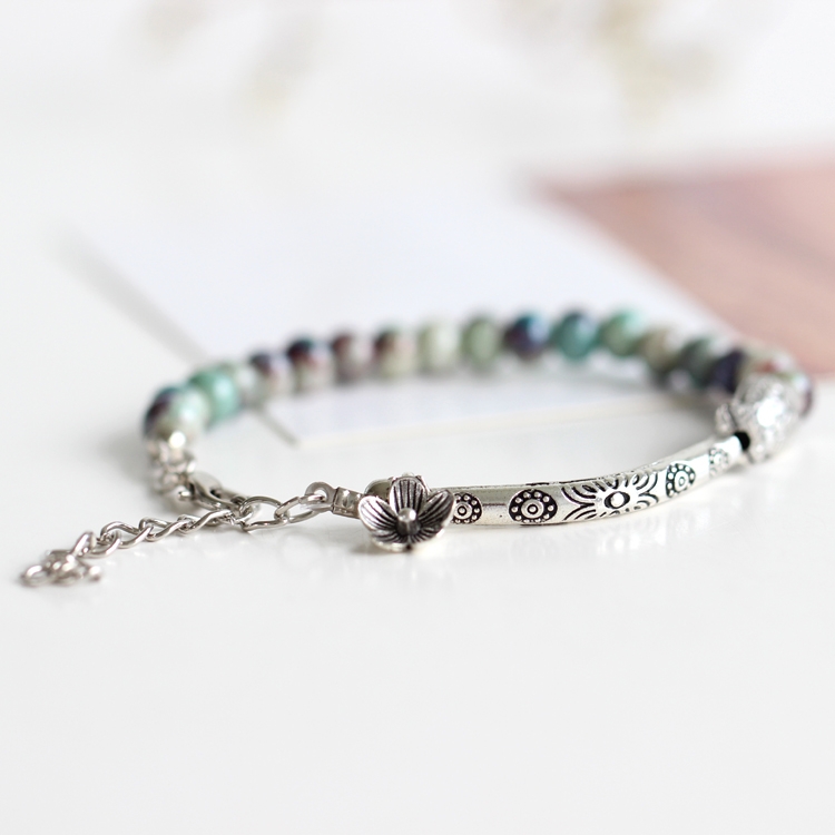 

National Wind Ancient High Temperature Glaze Ceramic Handmade Bracelets
