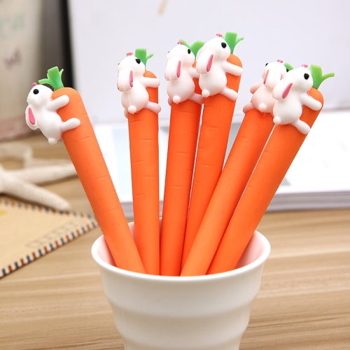 

3PCS Creative Carrot Rabbit Gel Pen Kawaii Ink Pen