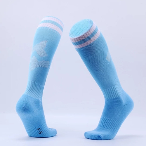 sky blue soccer socks