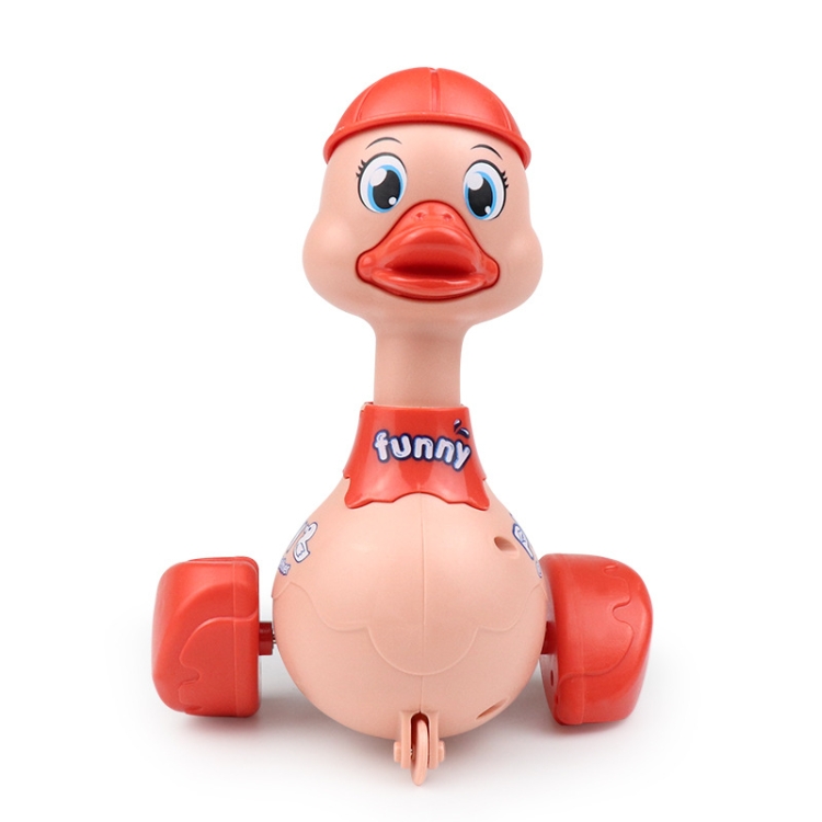 

3 PCS Children Animal Press Crawling Toy Car, Specification:Swing Duck (Red)