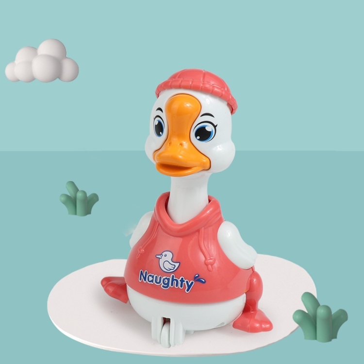 

3 PCS Children Animal Press Crawling Toy Car, Specification:Hat Duck (Pink)