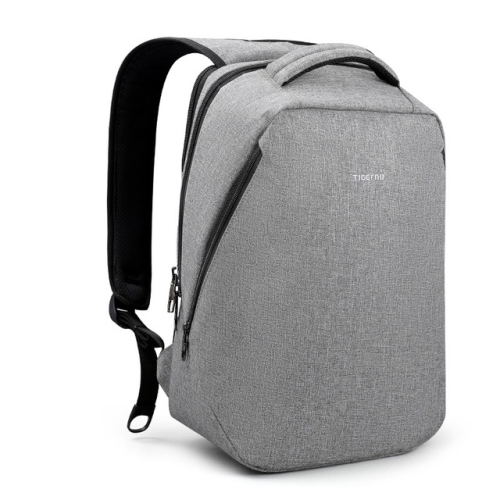 

Tigernu Causal Water Repellent Anti theft Men Laptop Backpack BusinessTravel Male Mochilas(Light Grey)