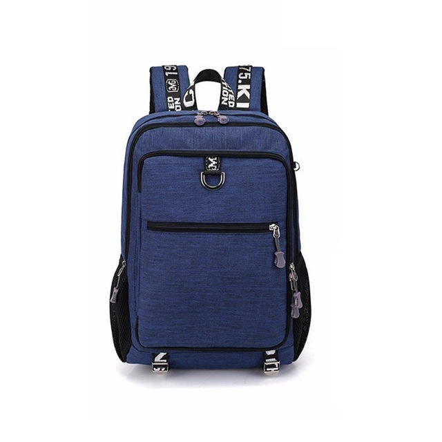 

Men Fashion Multifunction Oxford Casual Laptop Backpack School Waterproof Travel Bags, with USB Charging Port