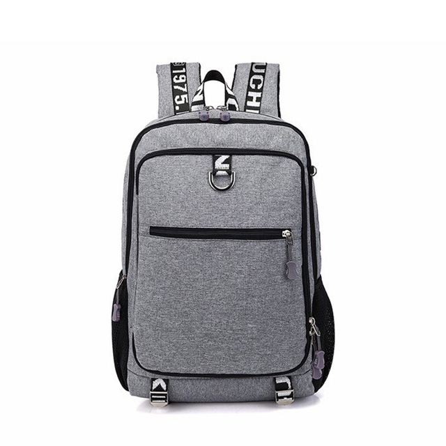 

Men Fashion Multifunction Oxford Casual Laptop Backpack School Waterproof Travel Bags, with USB Charging Port