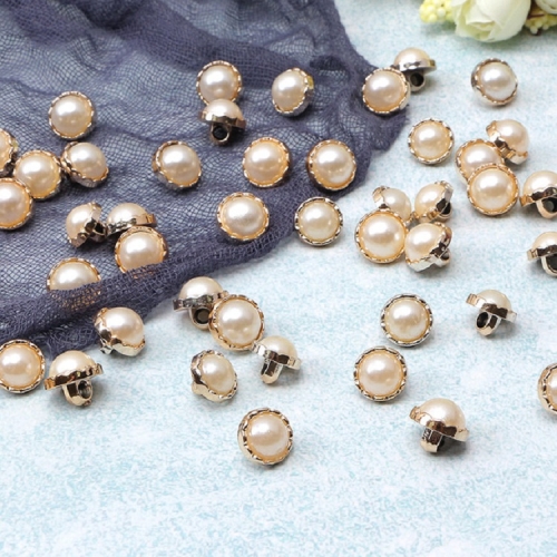 

900 PCS Toothed Pearl Button Clothing Accessories, Specification:Diameter 12.5mm(White)