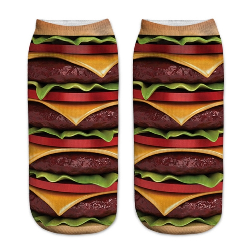 

12 Pairs Food And Fruit Print 3D Kawaii Socks(A040)