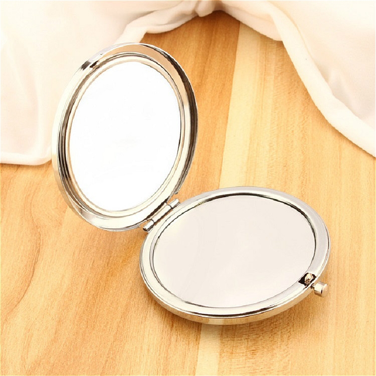 

Makeup Mirror Bottom Handmade Mirror Embryo DIY Makeup Mirror Blank(Silver)