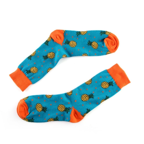 

3 Pairs Art Abstraction Creative Pattern Original Sock Fruit Pineapple Fashion Women Funny Sock(1716C)