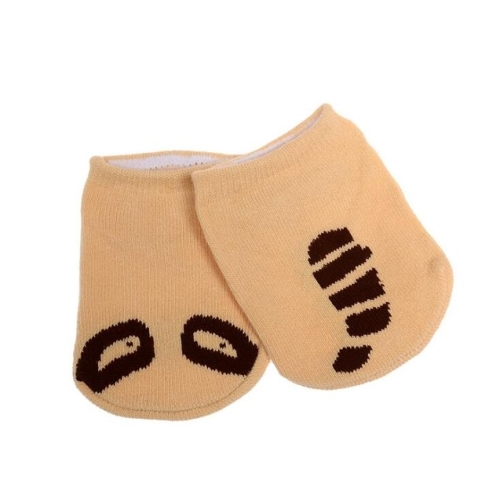 

3 Pairs Baby Asymmetric Boat Socks Cotton Cartoon Children Socks Baby Anti-Skid Socks, Size:S(Asymmetrical Apricot)