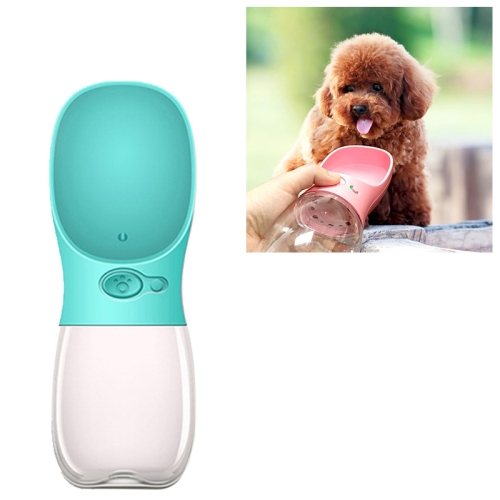 

Portable Pet Dog Water Bottle Small Large Dog Travel Puppy Cat Drinking Water Bowl Outdoor Pet Water Dispenser Feeder Pet Supplies, Size:350 ml(Blue)
