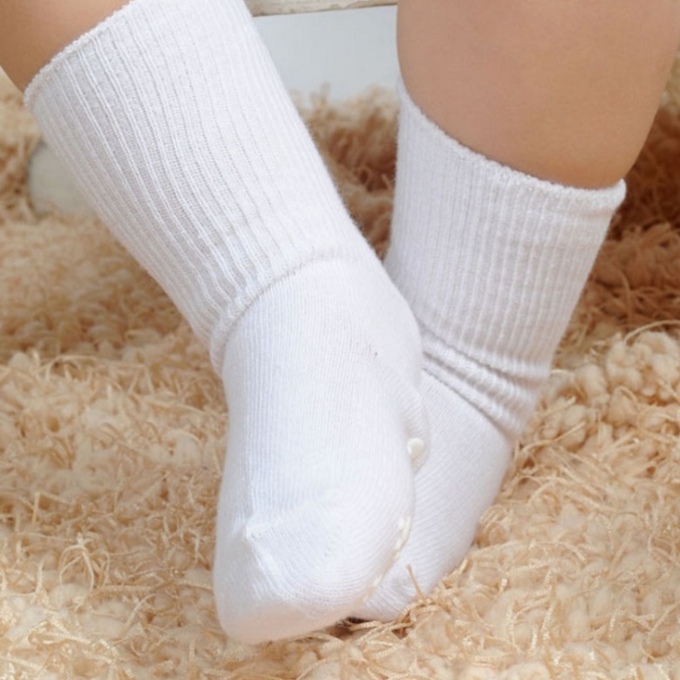 

Silicone Non-slip Bottom Loose Cotton Baby Socks, Size:4-6 Years Old(White)