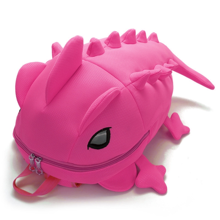 

3D Animal Backpack Dinosaur Shape Cartoon School Bags Teenager Schoolbag(Pink)
