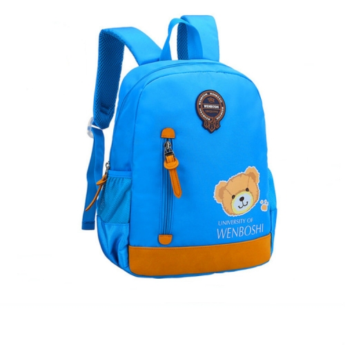 

Cartoon Cute Children Oxford Cloth Schoolbag Backpack Kindergarten Kids Bag(Sky Blue)