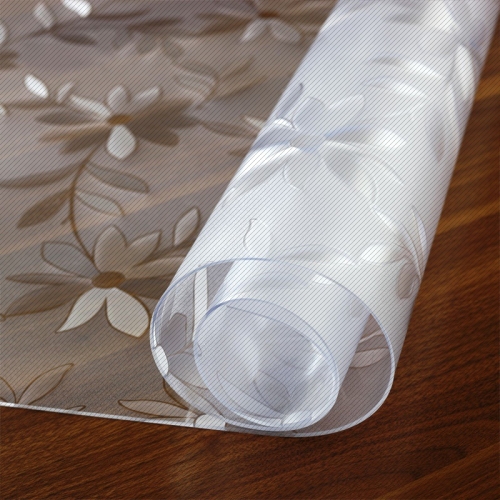 

Waterproof Oilproof PVC Placemat Soft Glass Tablecloth Tea Table Mat, Specification:60x160cm(Cosmos 1.5mm)