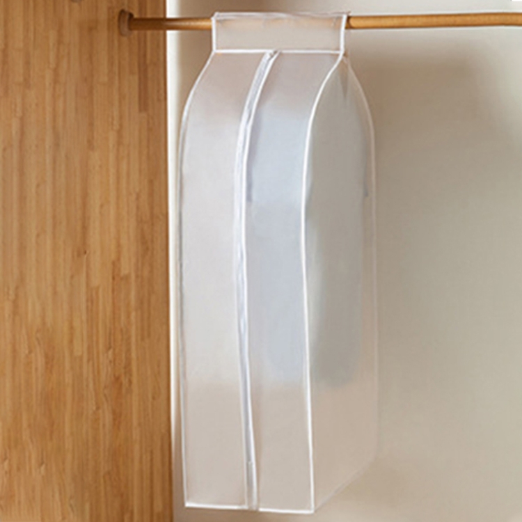

2 PCS PEVA Three-dimensional Dustproof Cloth Cover Bags Hanging Organizer Storage Bag Waterproof Suit Coat Cover, Specification:60x90x30cm(White)